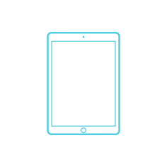 Guide Digital Apple Ipad Air 2 2Nd Gen Simple Editable Svg Line Art, Free Vectors File